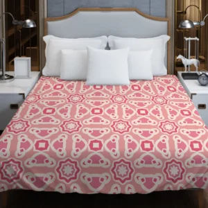 Vietnam Traditional Pattern Pink Duvet Cover