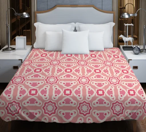 Vietnam Traditional Pattern Pink Duvet Cover