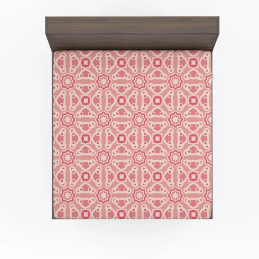 Vietnam Traditional Pattern Pink Fitted Sheet