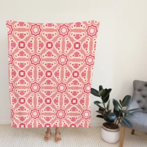 Vietnam Traditional Pattern Pink Fleece Blanket