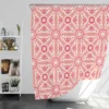 Vietnam Traditional Pattern Pink Shower Curtain