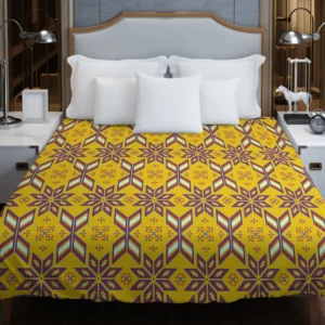 Vietnamese Ethnic Pattern Duvet Cover