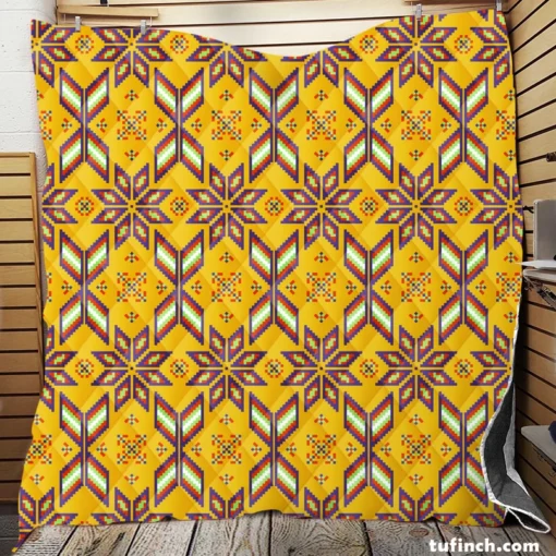 Vietnamese Ethnic Pattern Quilt Blanket