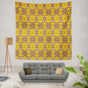 Vietnamese Ethnic Pattern Wall Tapestry