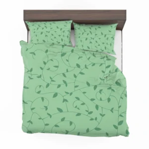 Vining Plant Leaves Pattern Bedding Set 2