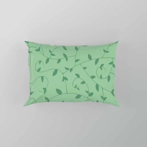 Vining Plant Leaves Pattern Pillow Case