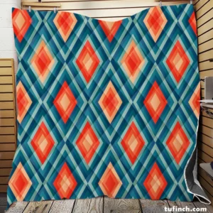 Vintage Aesthetic Pattern Quilt Blanket