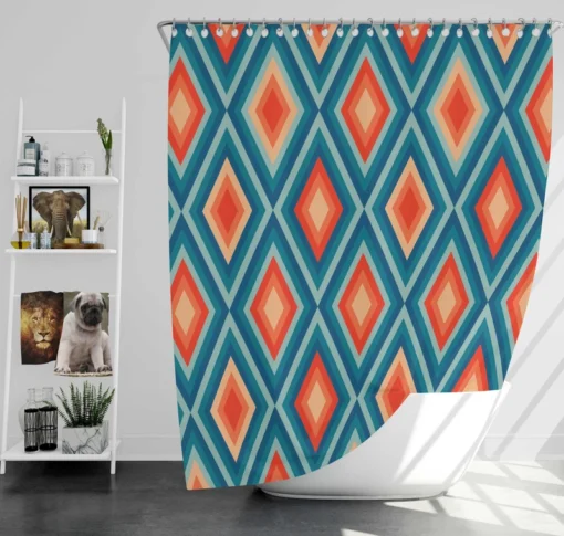 Vintage Aesthetic Pattern Shower Curtain