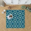 Vintage Aesthetic Pattern With Triangles Rug