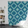 Vintage Aesthetic Pattern With Triangles Shower Curtain