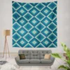 Vintage Aesthetic Pattern With Triangles Wall Tapestry