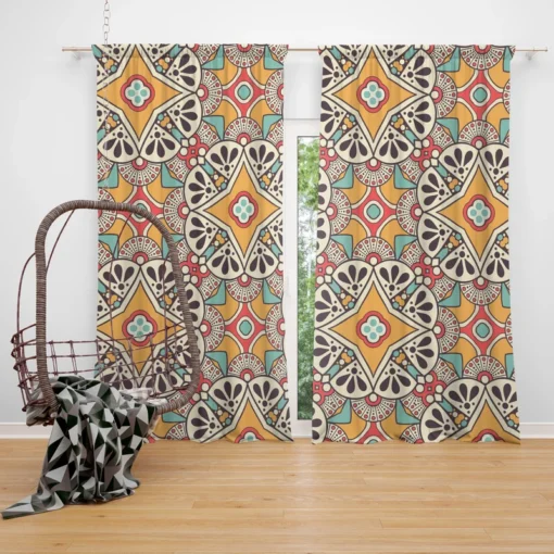 Vintage Beautiful Indian Design Curtain