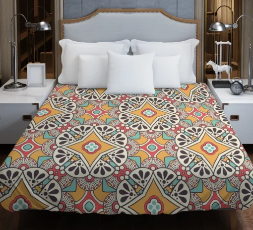 Vintage Beautiful Indian Design Duvet Cover