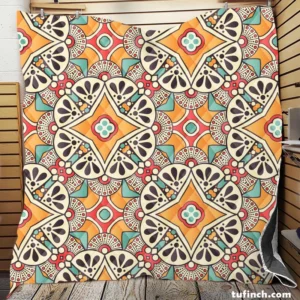 Vintage Beautiful Indian Design Quilt Blanket