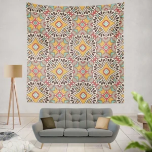 Vintage Beautiful Indian Design Wall Tapestry