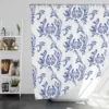 Vintage Blue Toile Artwork Shower Curtain