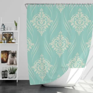 Vintage Damask Design Shower Curtain