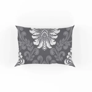 Vintage  Damask Seamless Pattern Background Pillow Case