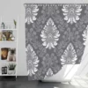 Vintage  Damask Seamless Pattern Background Shower Curtain