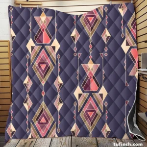 Vintage Ethnic Design Quilt Blanket