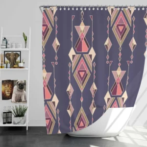 Vintage Ethnic Design Shower Curtain