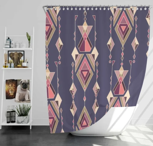 Vintage Ethnic Design Shower Curtain