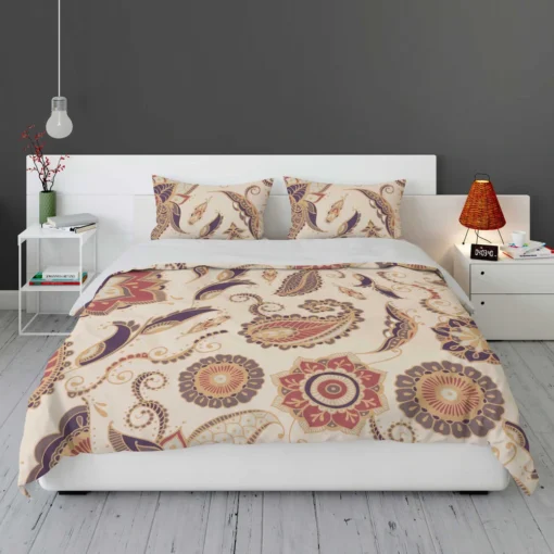 Vintage Ethnic Floral Paisley Bedding Set 1