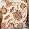 Vintage Ethnic Floral Paisley Quilt Blanket