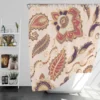 Vintage Ethnic Floral Paisley Shower Curtain