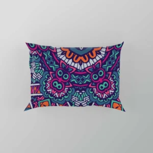 Vintage Ethnic Geometric Mosaic Pattern Pillow Case