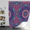 Vintage Ethnic Geometric Mosaic Pattern Shower Curtain