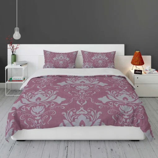 Vintage Floral Damask Pattern Bedding Set 1