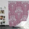 Vintage Floral Damask Pattern Shower Curtain