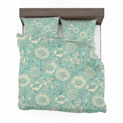 Vintage Floral Doodle Bedding Set 2