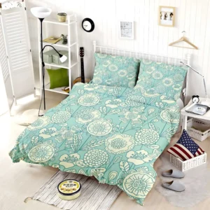 Vintage Floral Doodle Bedding Set