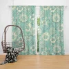 Vintage Floral Doodle Curtain