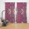 Vintage Floral Geometric Ethnic Design Curtain