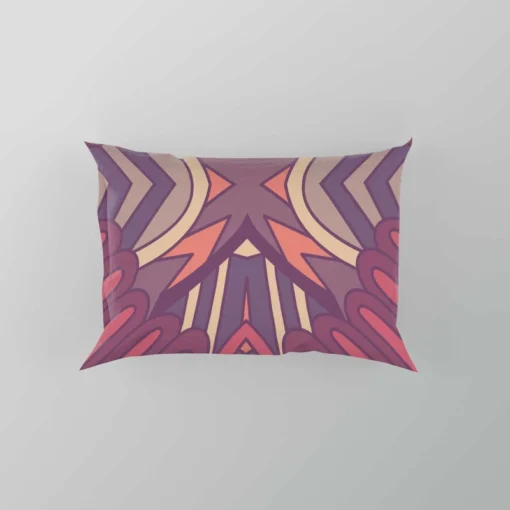 Vintage Floral Geometric Ethnic Design Pillow Case