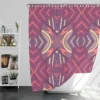 Vintage Floral Geometric Ethnic Design Shower Curtain