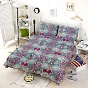 Vintage Floral Geometry Design Bedding Set