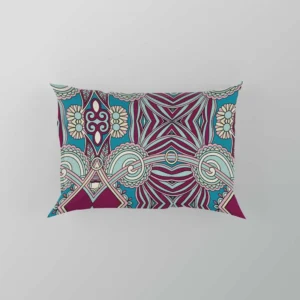 Vintage Floral Geometry Design Pillow Case