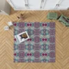 Vintage Floral Geometry Design Rug