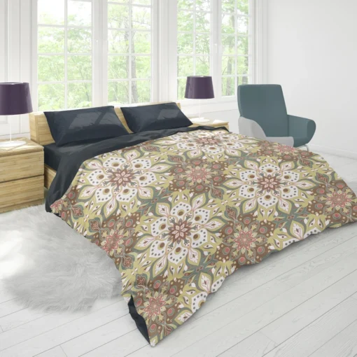 Vintage Floral Islamic Pattern Duvet Cover 1