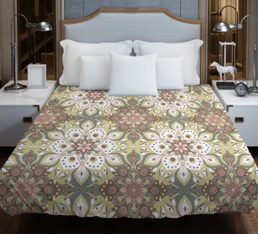 Vintage Floral Islamic Pattern Duvet Cover