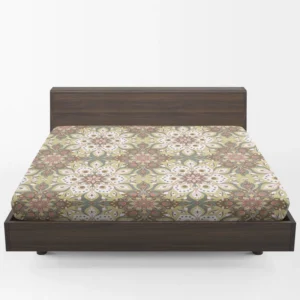 Vintage Floral Islamic Pattern Fitted Sheet 1