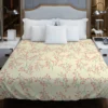 Vintage Floral Pink Pattern Duvet Cover