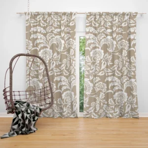 Vintage Flowers Pattern Curtain