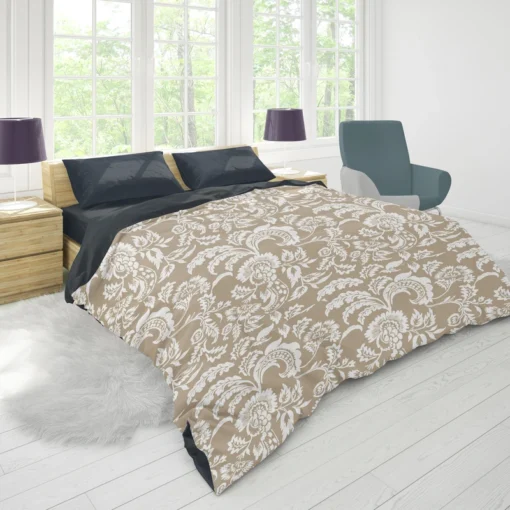 Vintage Flowers Pattern Duvet Cover 1