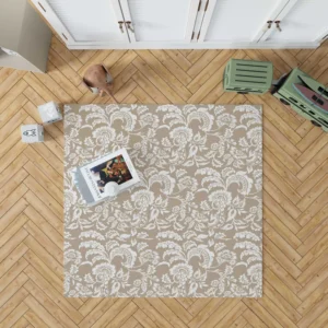 Vintage Flowers Pattern Rug