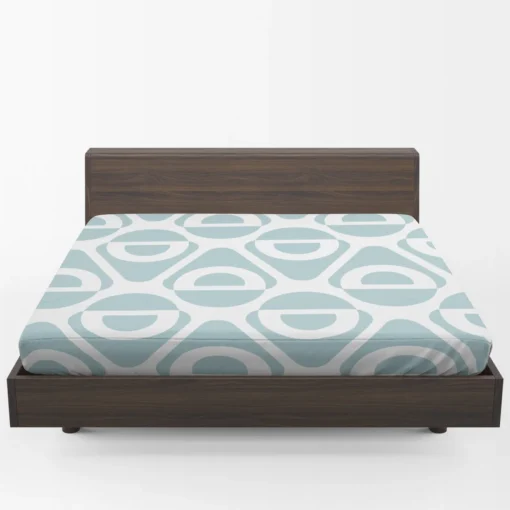 Vintage Geometrics Abstract Design Fitted Sheet 1